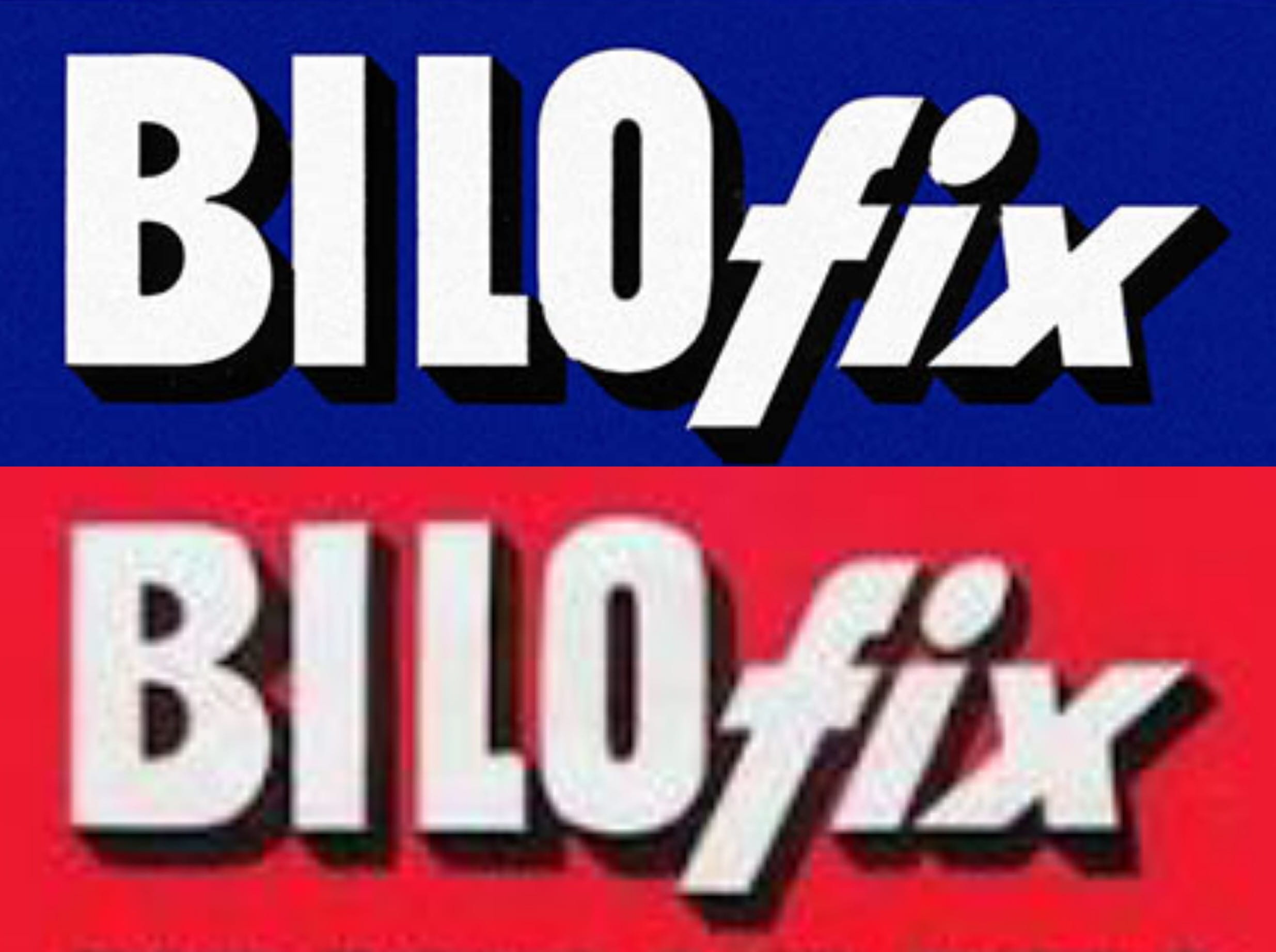 BILOfix logo 1959 and 1962
