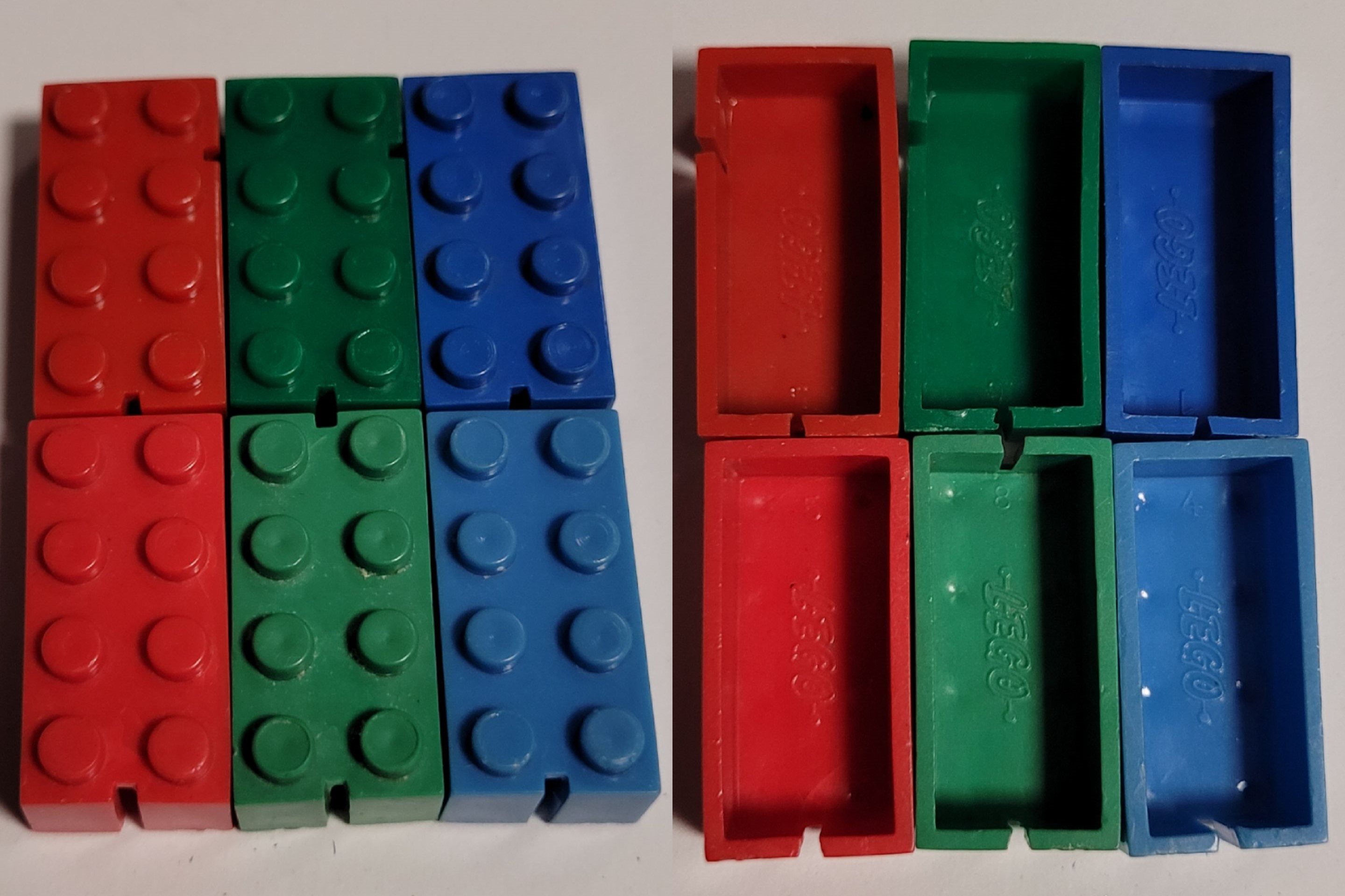 Icelandic dogbone bricks compared to Danish