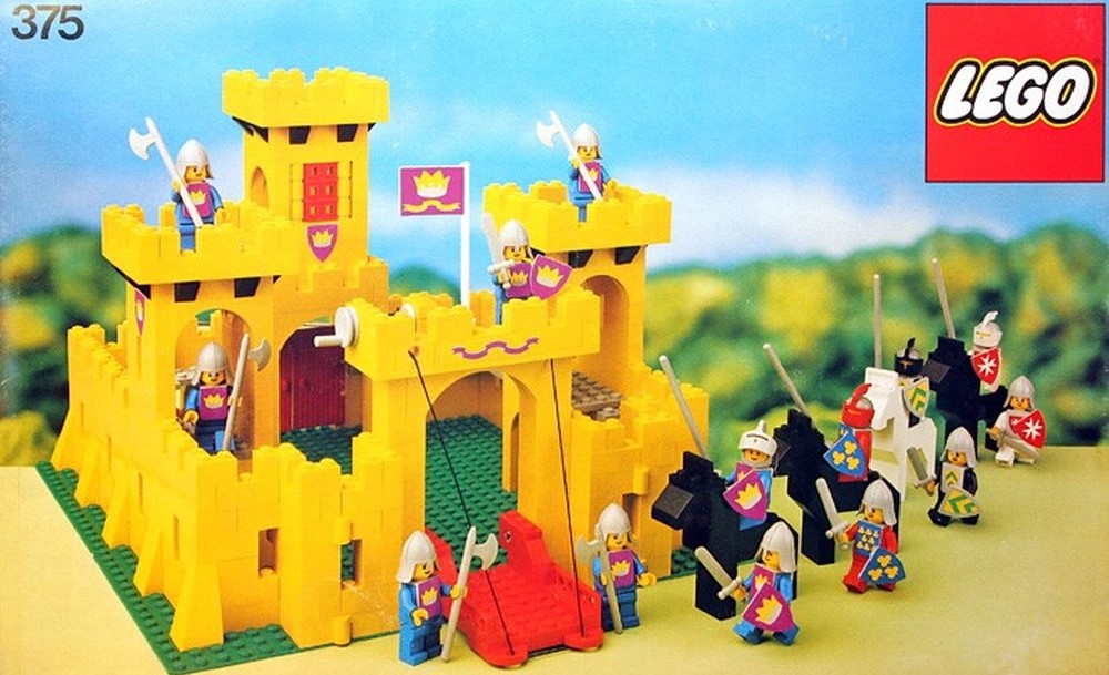 LEGO set 375 Yellow Castle box