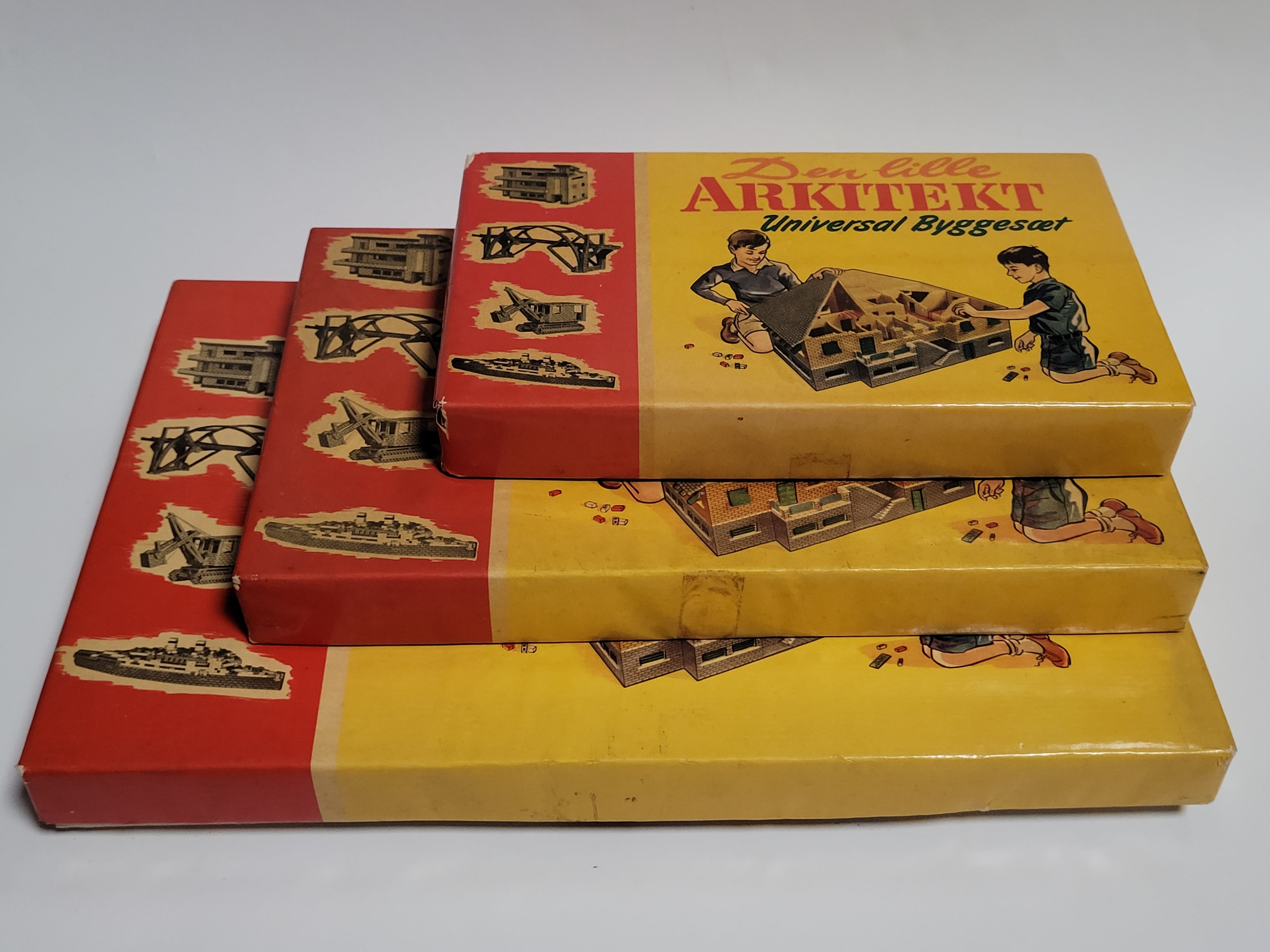 Den lille arkitekt plastic building brick sets