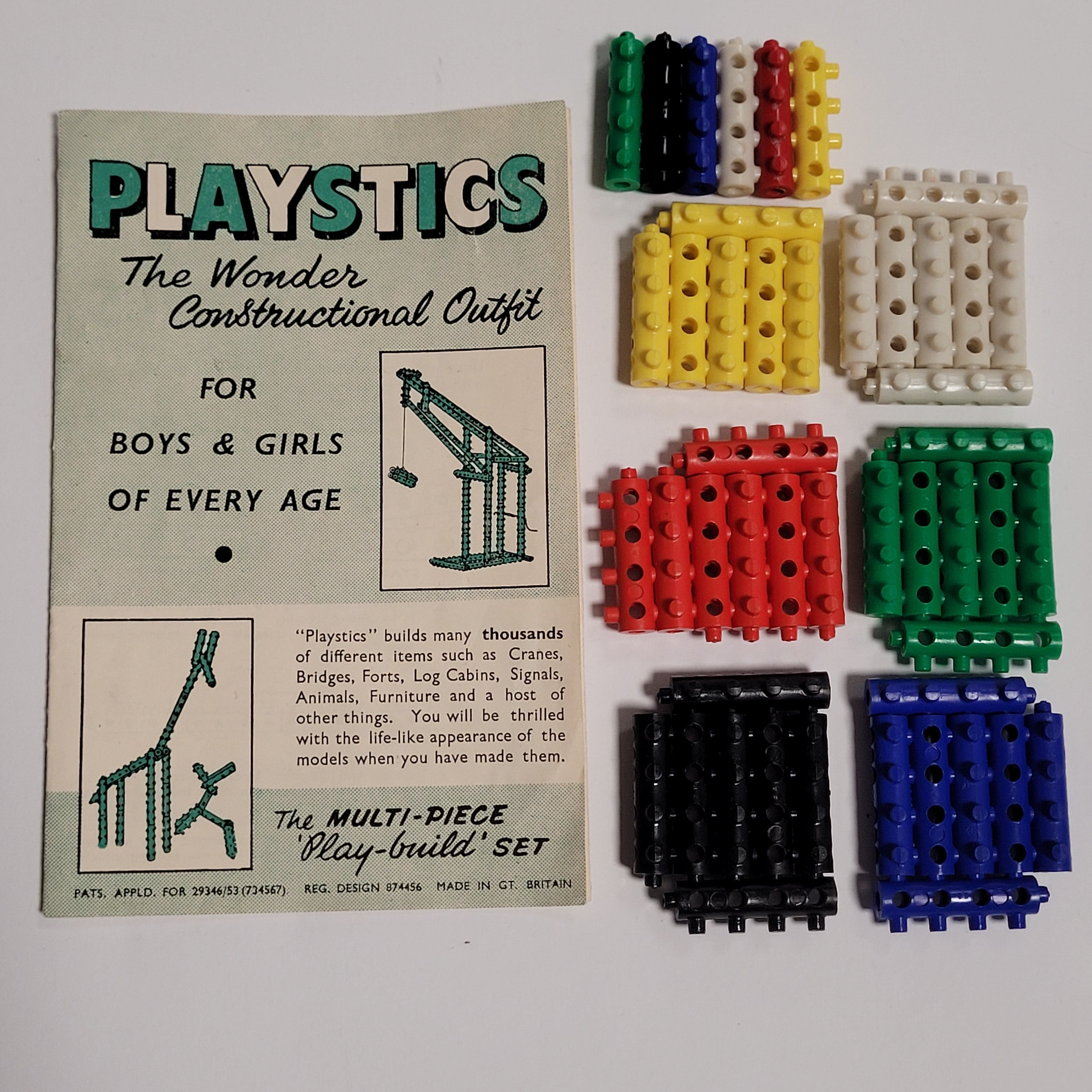 Playstics instruction and Byggepinner