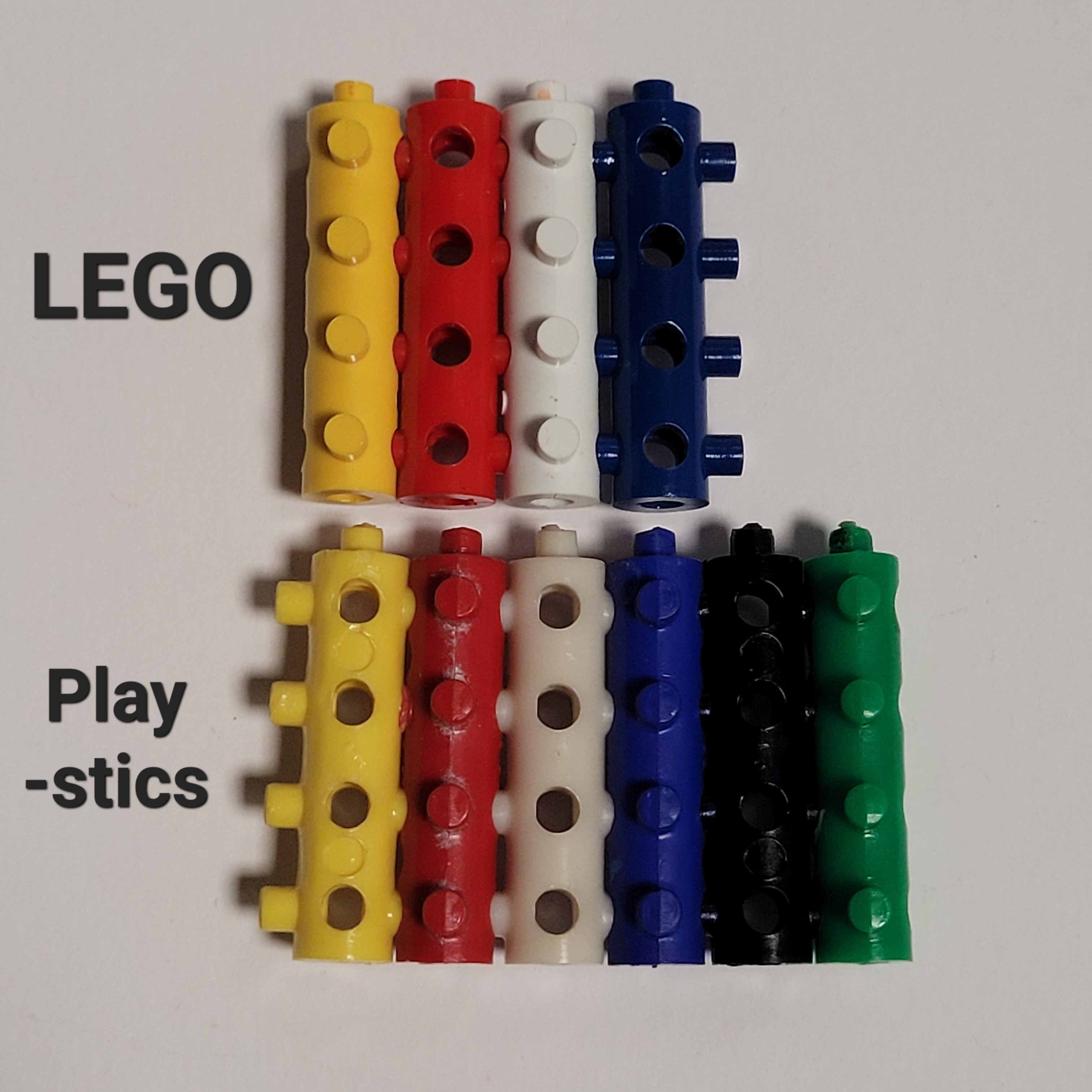 Playstics compared with Byggepinner