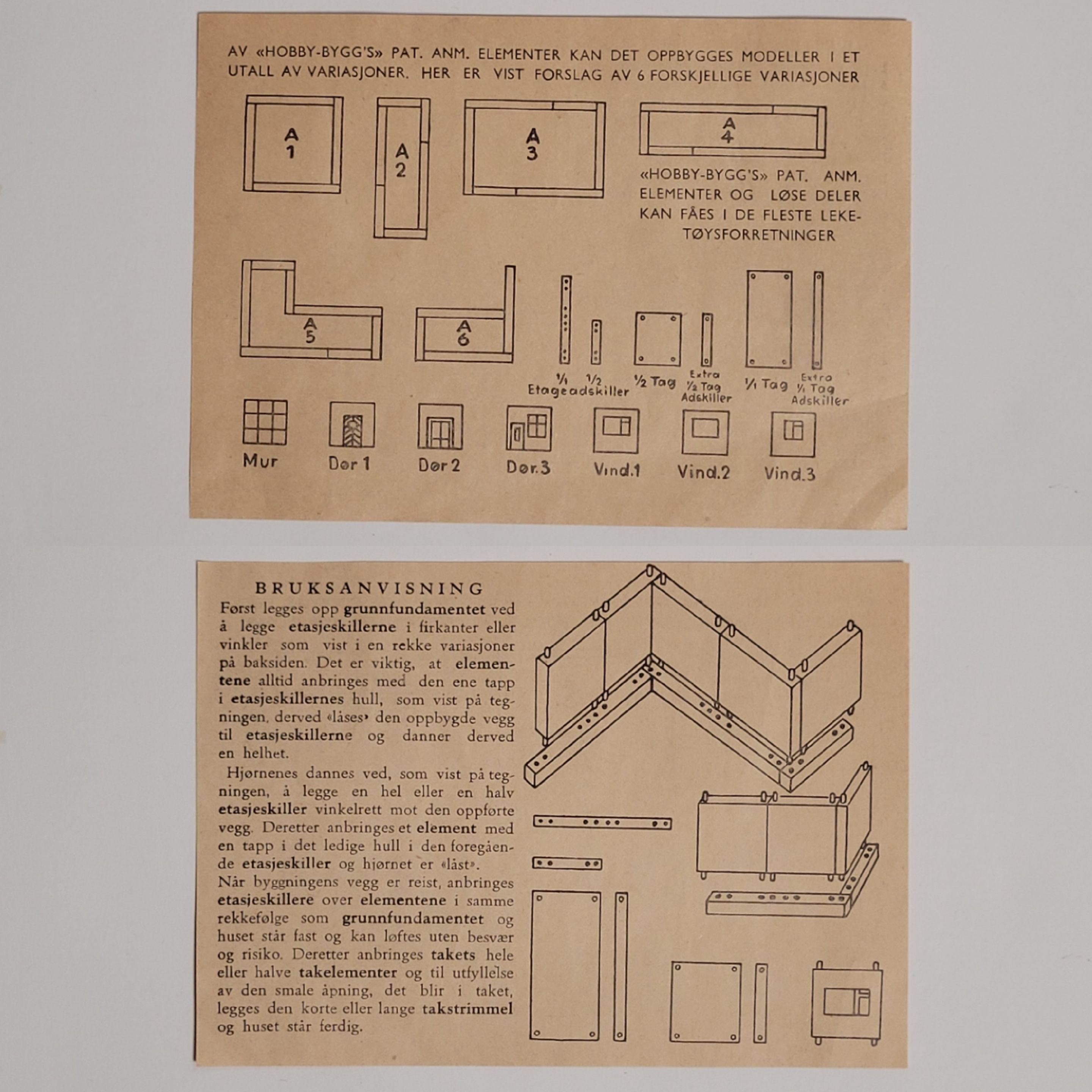 Hobby Bygg instructions