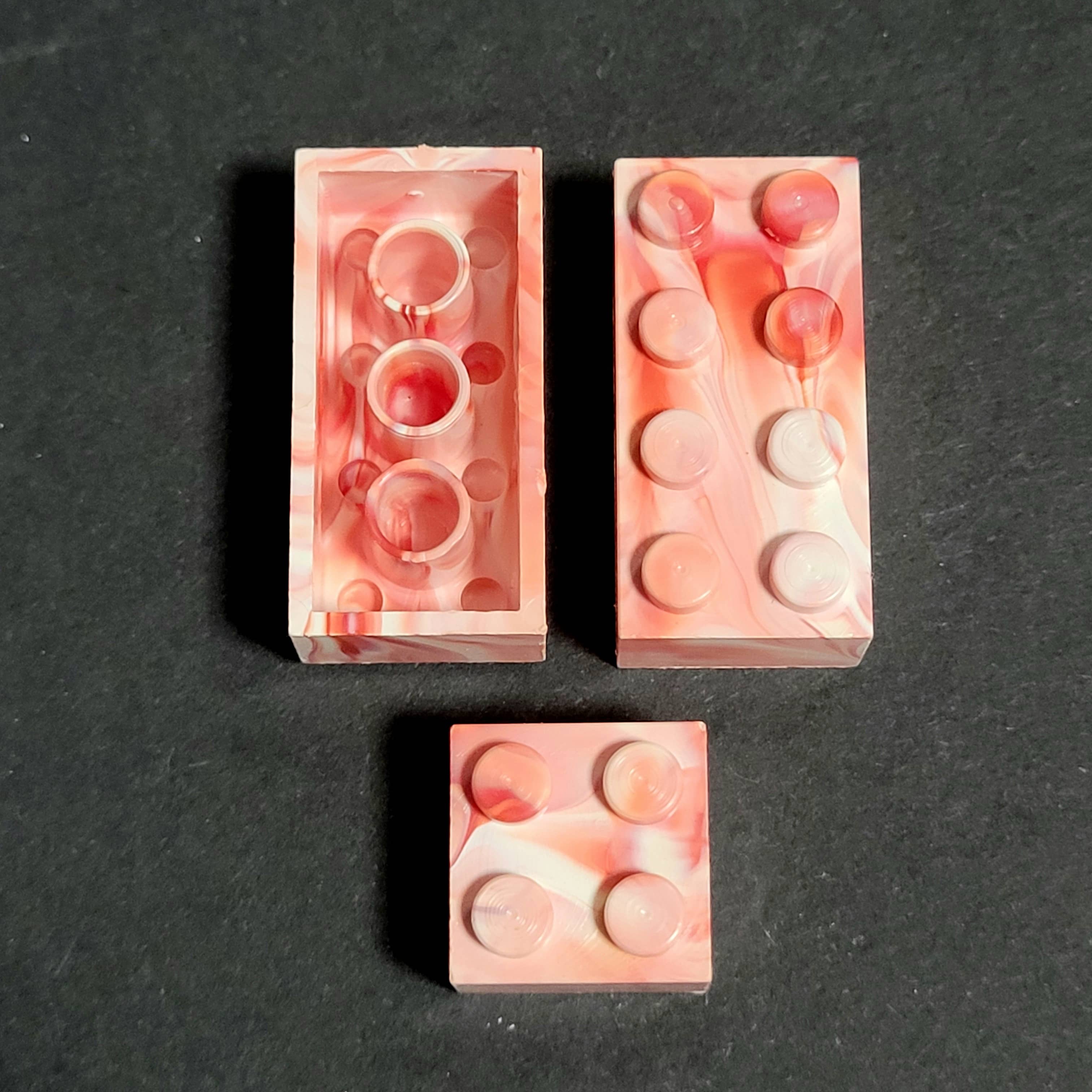 Marbled bricks from unknown brand