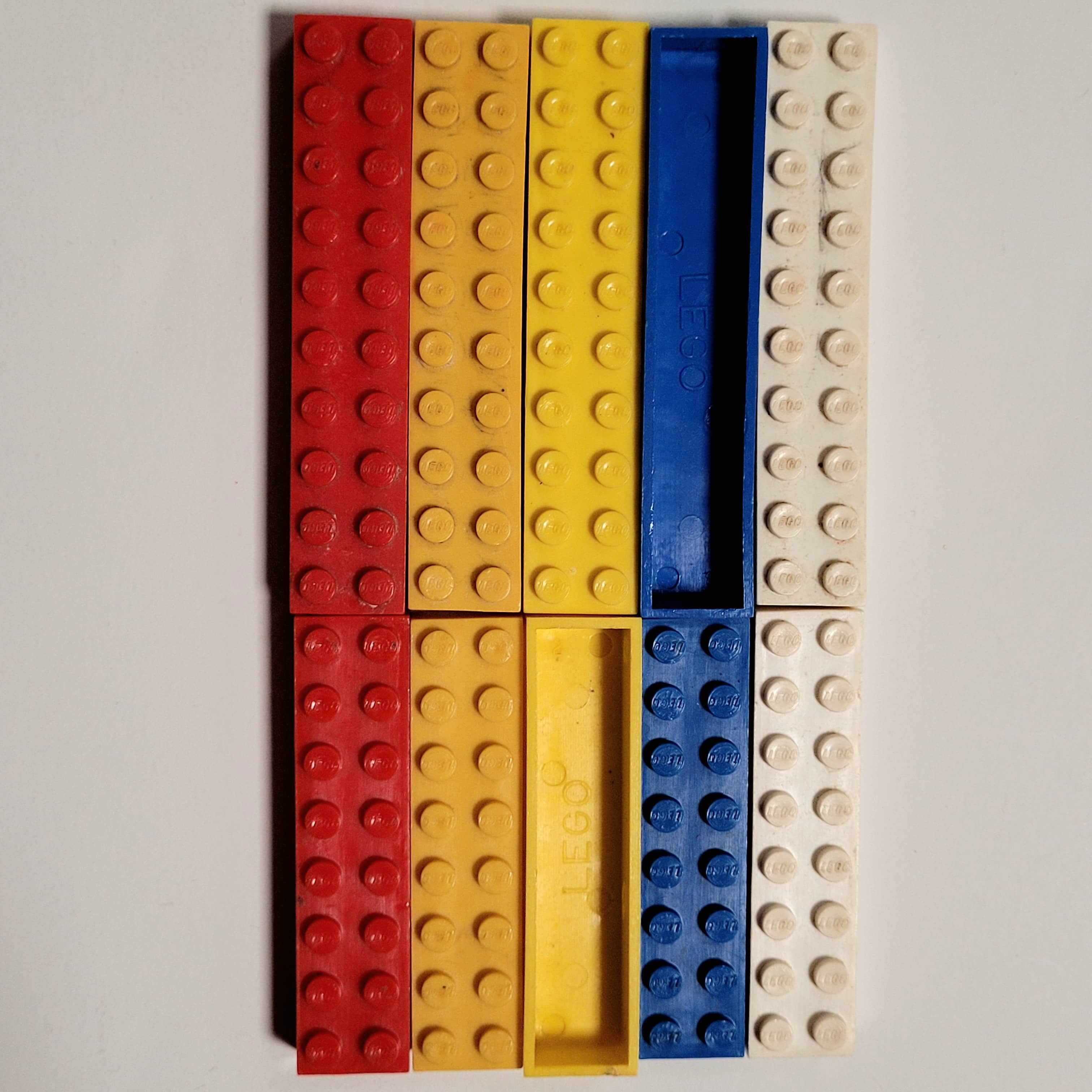 Norwegian LEGO beams with double logo