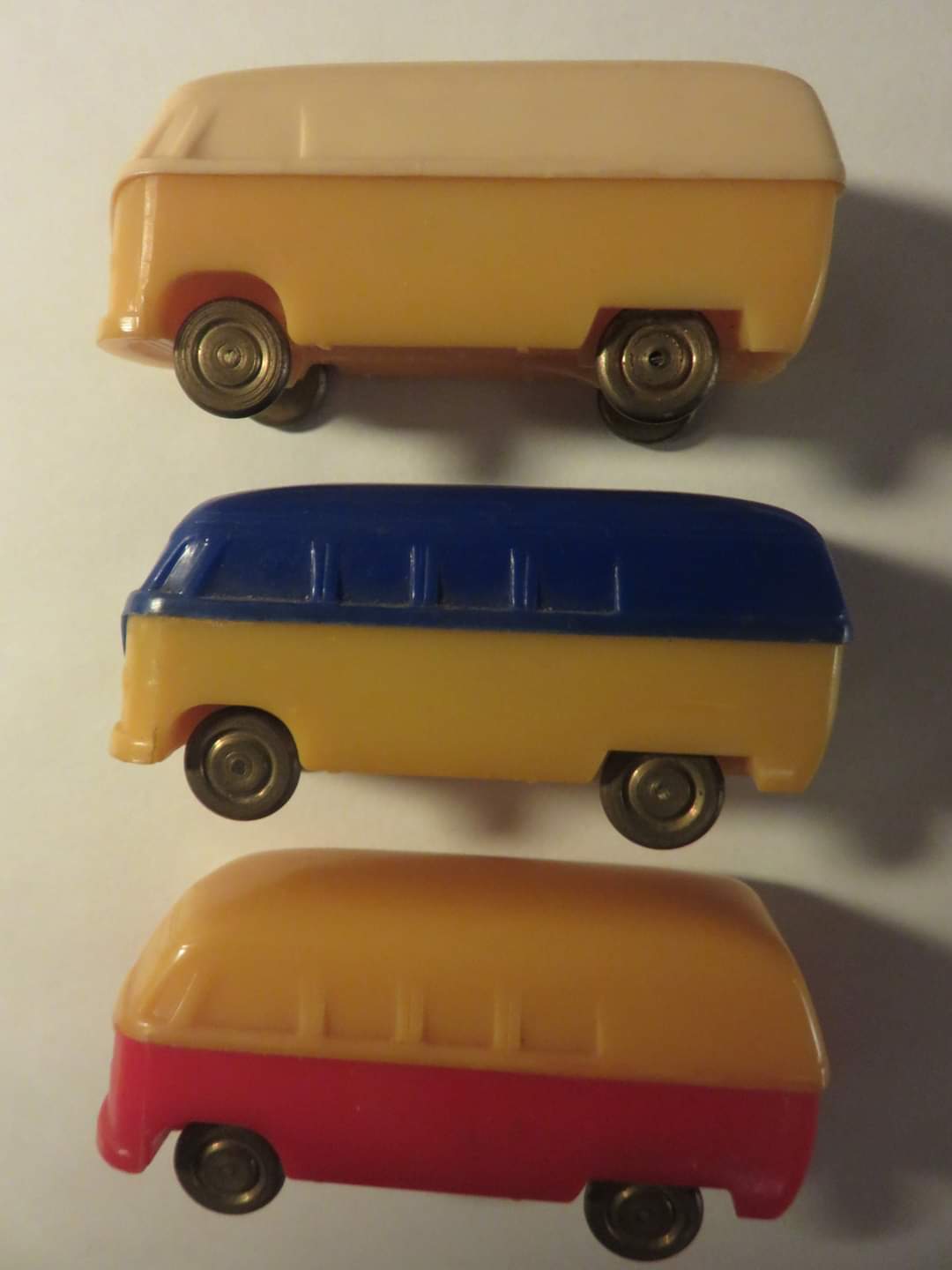 Norwegian LEGO VW van and bus with brass wheels